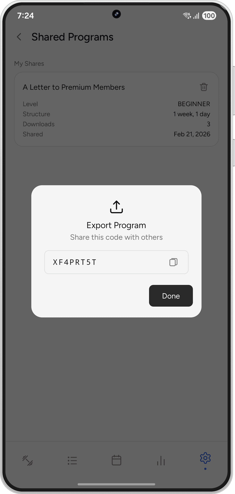 RepCheck program sharing